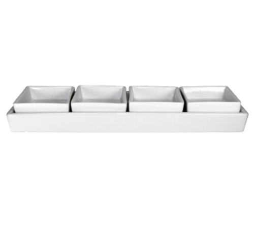 International Tableware FA-439 11" x 3-1/4" x 1"H Tray | Case of 12