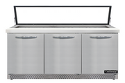 Continental Refrigerator SW72N30M-HGL-FB Refrigerated Counter, Mega Top Sandwich / Salad Unit