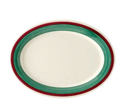 G.E.T. OP-135-PO Portofino 13-1/2" x 10-1/4" Oval Melamine Platter | Case of 12