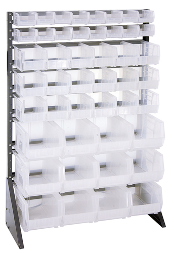 Quantum QRU-16S-220230240CL Shelving Unit, Louvered Slotted