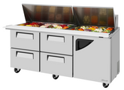 Turbo Air TST-72SD-30-D4R-N Mega Top Sandwich / Salad Prep Table