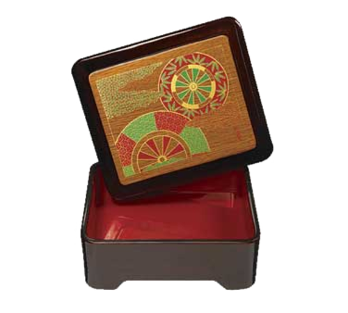 G.E.T. 230-1-F Fuji Don Jyu 6-1/2" x 2-1/2" Lunch Bento Sushi Box | Case of 12