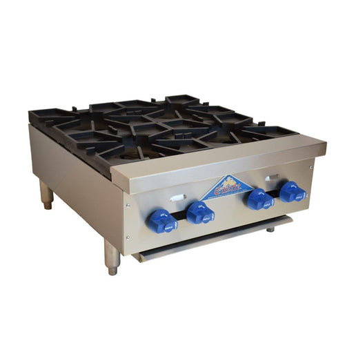 Comstock-Castle 3224OB 24" 4-Burner Countertop Gas Hot Plate | 96,000 BTU