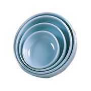 Thunder Group 1904  4-1/2" Blue Jade Series Melamine Relish Dish | Case of 12