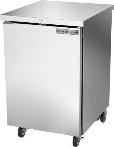 Beverage Air BB24HC-1-S 24" 1 Solid Door Stainless Steel Back Bar Cooler | 7.66 Cu. Ft.