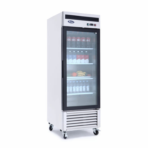 Atosa MCF8705GR 27" 1-Glass Door Reach-In Refrigerator | 19.1 Cu. Ft.