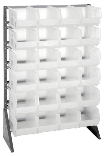 Quantum QRU-12S-240-24CL Shelving Unit, Louvered Slotted