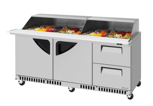Turbo Air TST-72SD-30-LRD2-FB-N-SL Mega Top Sandwich / Salad Prep Table