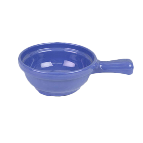 Thunder Group CR305BU 4 1/4" X 6 3/4" X 2", Soup Bowl W/Handle, Purple 10 oz. | Case of 12