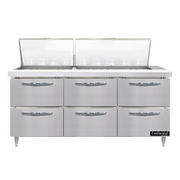 Continental Refrigerator D72N27M-D Refrigerated Counter, Mega Top Sandwich / Salad Unit