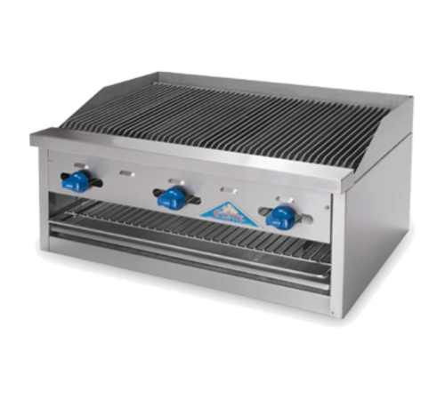 Comstock-Castle FHP24-24RBB 24" Manual Countertop Gas Radiant Charbroiler & Cheesemelter Combo | 66,000 BTU