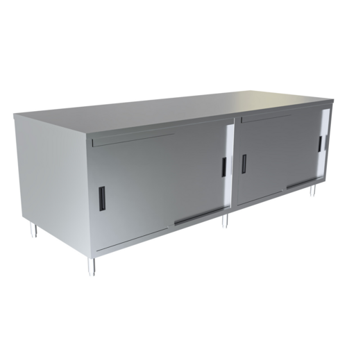 BK Resources CST-3696S2 Work Table, Cabinet Base Sliding Doors