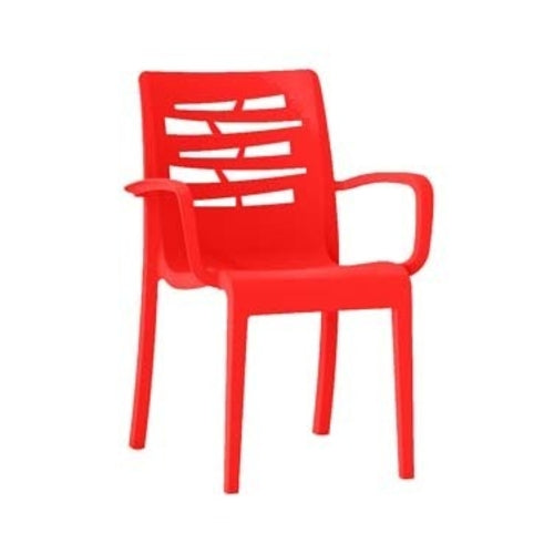 Grosfillex US811414 Essenza Stacking Outdoor Armchair | Red