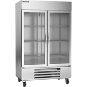 Beverage Air HBR49HC-1-G 52" 2 Glass Door Bottom Mount Reach In Refrigerator | 46.15 Cu. Ft.