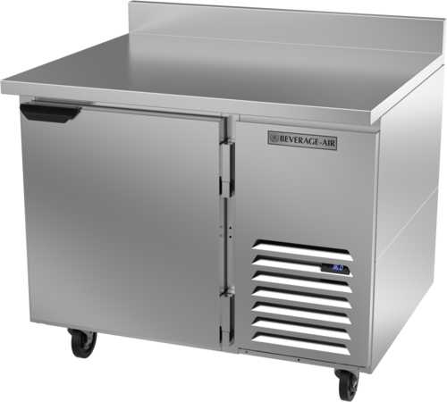 Beverage Air WTR41AHC 41" 1 Door Worktop Refrigerator with 4" Backsplash | 7.94 Cu. Ft.