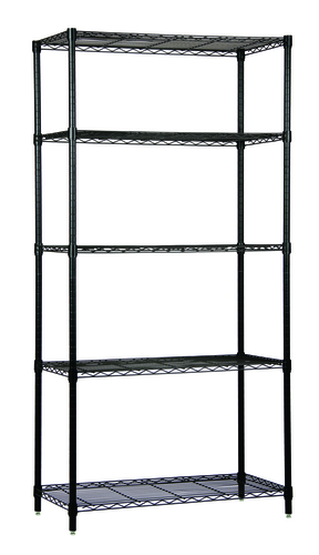 Quantum WR63-1242BK-5 Shelving Unit, Wire