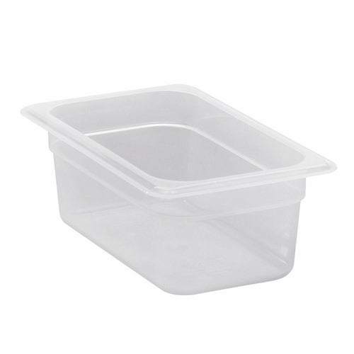 Cambro 44PP190 Polypropylene 1/4 Size Food Pan | 4” Deep