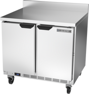 Beverage Air WTF36AHC-FIP 36" Shallow Depth Worktop Freezer w/ 4" Foamed-In Backsplash | 8.69 Cu. Ft.