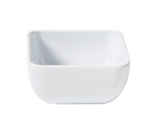 G.E.T. CS-4722-W Midtown White 16 oz Square Melamine Serving Bowl | Case of 12
