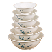 Thunder Group 5095BB 11" Rimless Bowl, Blue Bamboo 96 oz. | Case of 12