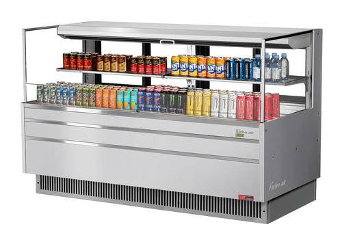 Turbo Air TOM-72L-UFD-W(B)-2S-N Open Air Merchandiser