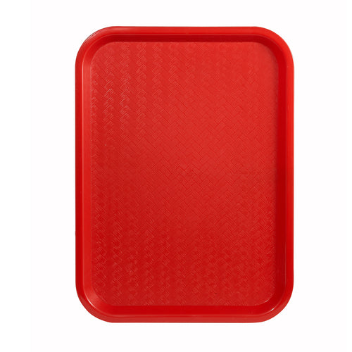 Winco FFT-1014R 10" x 14" Fast Food Tray | Red
