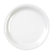 Thunder Group CR106W White 6 1/2" Narrow Rim Plate | Case of 12