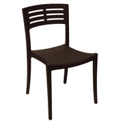 Grosfillex US637017 Vogue Stacking Outdoor Chair | Black