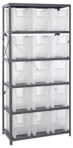 Quantum QSBU-600CL Shelving Unit, Solid Flat