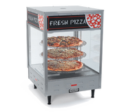 Nemco 6450 18.5" 3 Shelf Rotating Heated Pizza Merchandiser