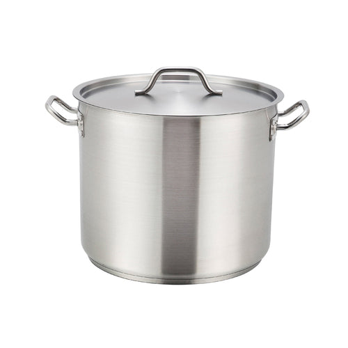 Winco SST-60 60 qt. Stainless Steel Stock Pot