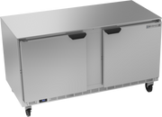 Beverage Air UCR60AHC 60" 2-Door Undercounter Refrigerator | 14.75 Cu. Ft.