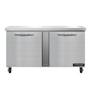 Continental SW60N 60" 2-Door Worktop Refrigerator | 17.0 Cu. Ft.