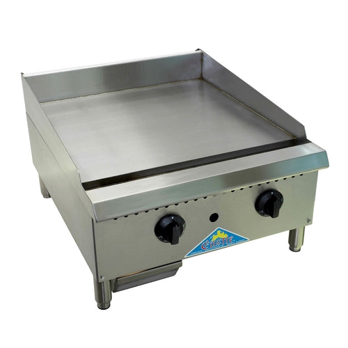 Comstock-Castle CCHG-12 12" Manual Countertop Gas Griddle | 30,000 BTU