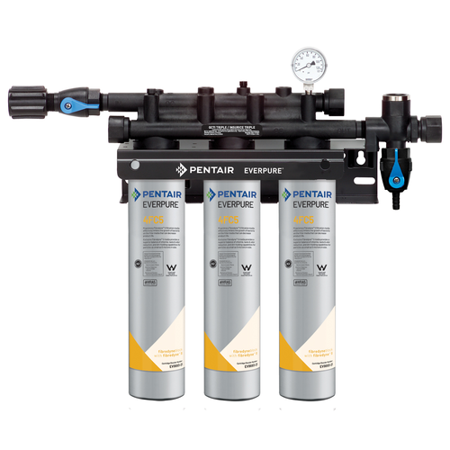Everpure QC7I TRIPLE 4FC5 Water Filtration System for Fountain / Beverage Machine