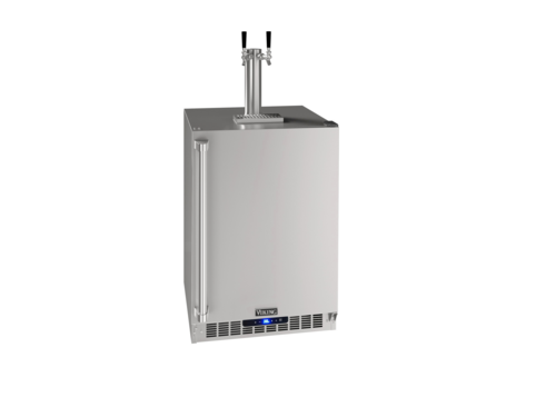 Viking VCDE224-SSB3A 24" Double Direct Draw Draft Beer Cooler | (3) 1/6 or (1) 1/2 Keg