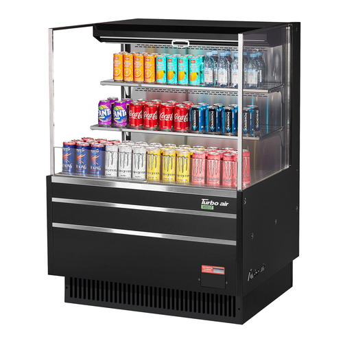 Turbo Air TOM-36L-UF-W(B)-3S-N Open Air Merchandiser