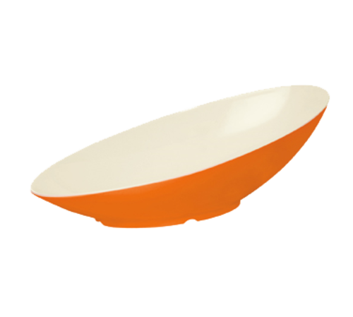 G.E.T. Keywest B-798-KW 2-1/2 qt Oval Angled Melamine Serving Bowl