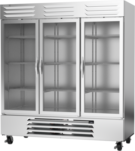 Beverage Air RB72HC-1G 75" 3 Glass Door Reach In Refrigerator | 70.19 Cu. Ft.