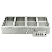 APW Wyott HFW-4S Infinite Drop-In Hot Food Well | (4) 12" x 20" Wells