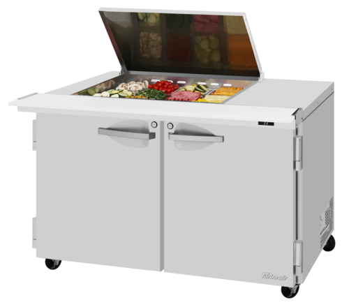 Turbo Air PST-48-12M-N-FL Mega Top Sandwich / Salad Prep Table