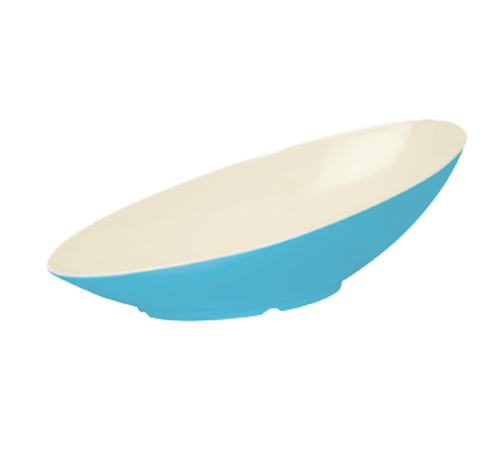 G.E.T. Keywest B-798-KW 2-1/2 qt Oval Angled Melamine Serving Bowl