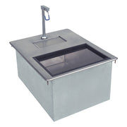 Advance Tabco D-24-WSIBL2-X 18" x 21" Stainless Steel Drop-In Ice & Water Unit | 50 lbs. Ice
