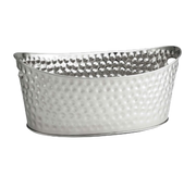 Tablecraft BT2013 Bali Oval 4 Gallon Stainless Steel Beverage Tub