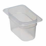 Cambro 94PP190 Polypropylene 1/9 Size Food Pan | 4” Deep