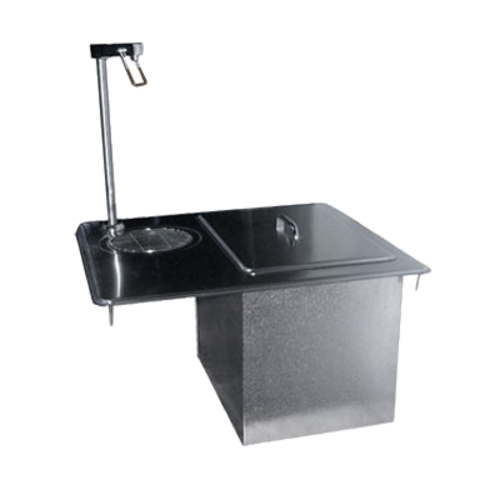 Delfield 204-P 24" x 21" Drop-In Ice & Water Station w/ Pitcher Filler | 45 lbs. Capacity