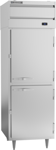 Beverage Air PRD1HC-1AHS 27" 4-Half Door Pass Thru Refrigerator | 22.9 Cu. Ft.