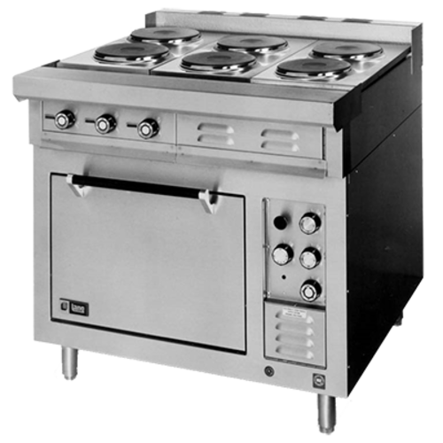 Lang Manufacturing (Middleby) R36S-ATC Range, 36" Heavy Duty, Electric