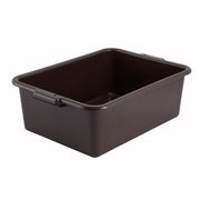 Winco PL-7B Bus Tub, Brown | 21-1/2" x 15" x 7"