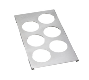 Tablecraft T6 Six Hole Squeeze Bottle Holder | Fits 1/3 Size Food Pan